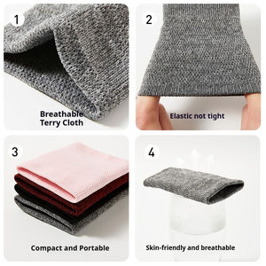 Toptan 2025 sıcak satış % 100% pamuk spor bilekliği nefes ter bandı elastik erkekler için hafif ince özel LOGO bilek desteği - Product Image 5