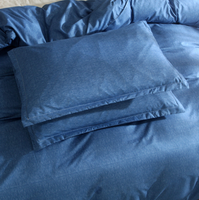 Parure de lit en coton et polyester tissé, couleur unie, pour adulte, 40 x 3 pièces