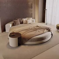 DUTRIEUX Cadre de lit double italien, design moderne et minimaliste, en bois de bouleau massif, sûr, style européen, mobilier de maison