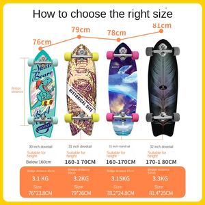 Monopatín Land Single Rocker de 32 Pulgadas S5 sin Pedales, de Aleación de Aluminio, para Hombres, Mujeres y Principiantes, Universal - Product Image 2