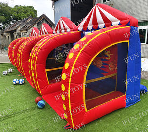 Jeu de carnaval 4 en 1 Jeux gonflables interactifs Tic Tac Toe/Jeu de fléchettes de <span class=keywords><strong>football</strong></span>/Tir de <span class=keywords><strong>football</strong></span>/Basketball - Product Image 4