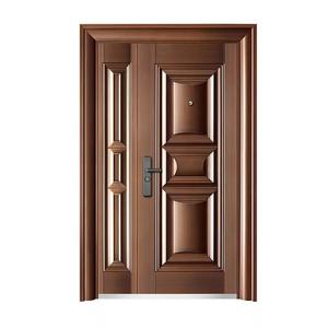 <span class=keywords><strong>Porte</strong></span> de sécurité en acier moderne personnalisée avec serrure intelligente, résistante à l'eau et antivol, adaptée aux villas et appartements - Product Image 3
