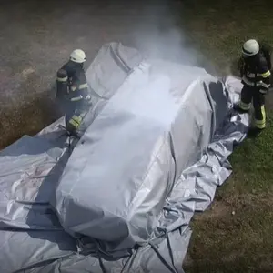 Silikon beschichtete feuerfeste 100-Glasfaser-Feuerlöschdecke für Autos