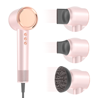 Sèche-cheveux portable Halo Ionic sans brosse à grande vitesse avec diffuseur, sèche-cheveux professionnel, sèche-cheveux de voyage