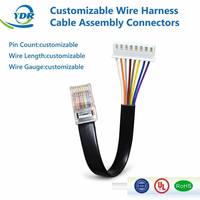 Kabel Ekstensi Telepon RJ45 Flat Kustom, Tembus Tembaga Berlapis Timah, Selubung PVC, 1.5M 600V ISO9001 untuk Data Telepon Kantor
