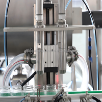 Remplisseuse de liquides à tête rotative haute viscosité, conception portable résistante à la corrosion pour machine de remplissage d'eau, de détergent et de pâte de tomate