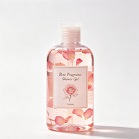 Gel Douche Rose Naturel Parfum Longue Durée Hydratant Lissant Lavant Corporel OEM en Gros