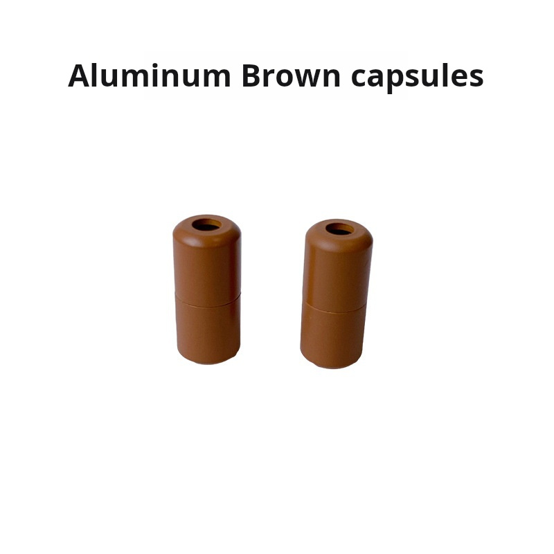 Capsules brunes en aluminium
