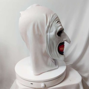 Máscara de látex de payaso blanco puro, máscara completa para la cabeza, accesorio de disfraz para cosplay, fiesta de Halloween - Product Image 3