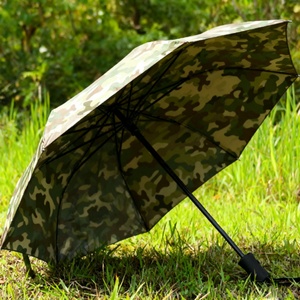 Wholesale Manual Open Fully Automatic Strong Waterproof Uv Sunny Rainy 3 Folding Umbrellas logo Camouflage Color Fiberglass Ribs - Product Image 1