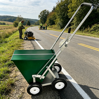 Matériel et équipement agricoles - Acier, 2 roues, capacité de 50 lb - Marqueur de ligne sèche (pour champs de coton / terrains de football)
