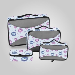 Hawaiian Customized Puakenikeni Lei Visible Mesh Travel <b>Cubes</b> Storage Luggage Organizer Travel Accessories Compression Packing - Product Image 1