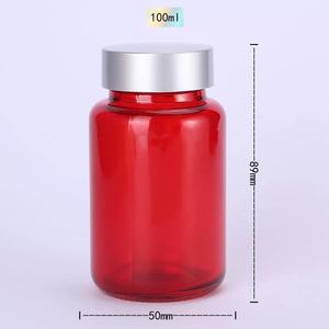 ขวดแก้วใสและขวดแก้วฝ้าขนาด 120 มล. 150 มล. พร้อมฝาเกลียวอะลูมิเนียมสำหรับบรรจุยาเม็ดและอาหารเสริม ขายส่ง - Product Image 3