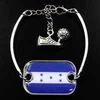 Bracelet de charme pour enfants avec drapeau souvenir touristique personnalisable en acier inoxydable écologique avec logo personnalisé, Égypte, Érythrée, Kurdistan