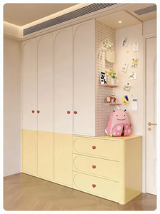 <span class=keywords><strong>Armadio</strong></span> Moderno in MDF con Ante <span class=keywords><strong>Scorrevoli</strong></span> e Ampia Capacità, Organizzazione Multi-Scomparto per Soggiorno e Casa - Product Image 1