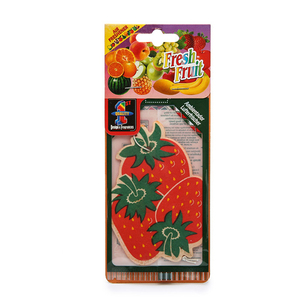 Nouveau désodorisant pour voiture papier parfumé naturel <span class=keywords><strong>Auto</strong></span> suspendu citron fraise parfum parfum Fruits accessoires de voiture intérieur - Product Image 4