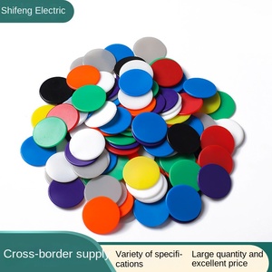 Disque de jeu <span class=keywords><strong>à</strong></span> dix grilles en plastique couleur unie 19x1.2mm pour l'apprentissage des mathématiques et les jetons de <span class=keywords><strong>poker</strong></span>, matériel pédagogique pour l'éducation précoce - Product Image 2