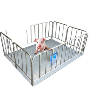 Günstige <span class=keywords><strong>300</strong></span> <span class=keywords><strong>kg</strong></span> 2 Tonnen automatische digitale Vieh waage mit Zaun - Product Image 1