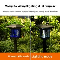 Piège à insectes solaire LED anti-moustiques vert, lampe répulsive extérieure, piège à insectes IP33, attrape-insectes électrique portable