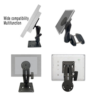Support de moniteur industriel avec bras réglable de 15 cm, support de tablette et de téléphone pour appui-tête