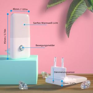 Veilleuse LED à détecteur de mouvement blanc chaud à brancher - Product Image 2