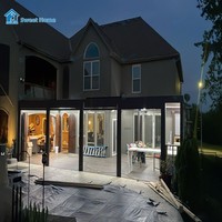 Système complet de pergola rétractable de luxe personnalisée Sweet Home Premium avec revêtement en poudre, installation facile pour jardin et balcon