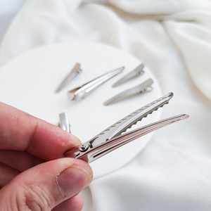 Haarspeld voor het maken van sieraden, enkelvoudige alligatorhaarspeld met tandjes, blanco basis voor DIY haarspelden - Product Image 4