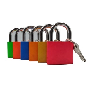 <span class=keywords><strong>Lucchetto</strong></span> <span class=keywords><strong>chiave</strong></span> normale in ferro di alta qualità 50mm <span class=keywords><strong>e</strong></span> cilindri di serratura colorati - Product Image 2