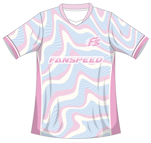 <span class=keywords><strong>Maillot</strong></span> de football pour femmes en polyester recyclé, coupe ajustée, éco-responsable, rose - Product Image 2