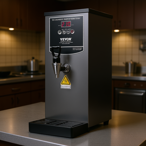 Chauffe-eau électrique commercial Vevor en acier inoxydable 10L, distributeur d'eau chaude sur pied pour usage en restaurant - Product Image 2