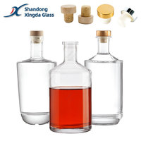 Bouteilles en Verre Vides Personnalisées de Qualité Supérieure avec Bouchon pour Liqueur, Gin, Vodka, Whisky, Vin et Spiritueux – 100ml, 200ml, 375ml, 500ml, 750ml – Direct Usine