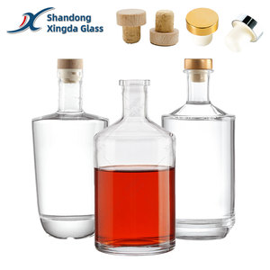 Nhà máy cao Flint 100ml 200ml 375ml 500ml 750ml rượu Gin Vodka Whisky rượu tinh thần tùy chỉnh rỗng chai thủy tinh với nút chai - Product Image 5