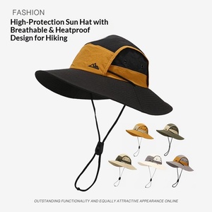 Chapeau de pêcheur réglable OEM à séchage rapide, respirant, imperméable, résistant aux insectes, coupe-vent, bicolore, pour homme, idéal pour le sport - Product Image 5