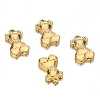 Acier inoxydable Mignon Coeur Ours Pendentif Animaux Charmes pour DIY Fabrication de Bijoux Collier Résultats Artisanat Bracelet Accessoires