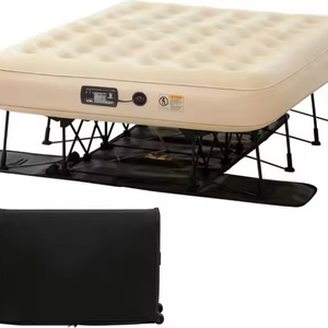 Self-inflating Air Mattress with Built-in Frame, Pump and Case with Wheels, Outdoor <b>Camping</b> Inflatable Mattress Air <b>Bed</b> - Product Image 1