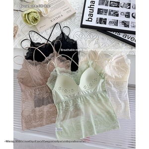 Nuevo Top <span class=keywords><strong>de</strong></span> Encaje sin Tirantes, Espalda Descubierta, Transpirable, sin Costuras, para Mujer - Product Image 2