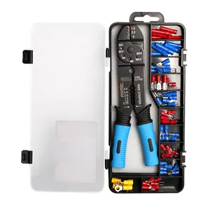 FIXTEC Industrial 66Pcs 8" Crimping Tool Multifunction Wire Stripping Tool Wire Stripper Pliers Cutter