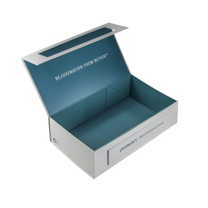 Tùy Chỉnh Gấp Hộp Quà Tặng Nắp Từ Với Ribbon Đóng Cửa Cuốn Sách Phong Cách Cứng Nhắc Tông Trượt Bao Bì Phẳng Mailer Vận Chuyển Hộp - Product Image 1