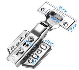 บานพับสแตนเลส GQK GW257209 ยี่ห้อ Fujian สำหรับตู้เสื้อผ้า บานตู้ ประตูเครื่องบิน สปริงไฮดรอลิก บัฟเฟอร์ แบบเปิดขวา ใช้งานง่าย - Product Image 1