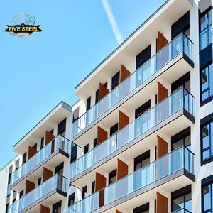 Balustrade en verre à profil en U en aluminium, barrière en verre <span class=keywords><strong>pour</strong></span> système de garde-corps de terrasse, parapet fixé au sol <span class=keywords><strong>pour</strong></span> terrasse, <span class=keywords><strong>balcon</strong></span>, pont de piscine - Product Image 1
