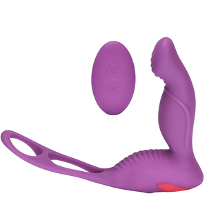 Masajeador de Próstata con Control Remoto para Hombre, Vibrador <span class=keywords><strong>y</strong></span> Anillo para Pene, Juguetes Sexuales para Adultos, Juguetes Sexuales para Parejas Femeninas - Product Image 1