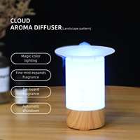 Diffuseur d'aromathérapie portable pour bureau, mini humidificateur USB silencieux, nouveau produit transfrontalier, humidificateur de voiture coloré à grain de bois