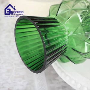 Diseño creativo verde gris jarrón de cristal de Color sólido para la decoración del espacio de la habitación del hogar Festival vacaciones Regalo de Cumpleaños hecho a mano Vasa - Product Image 6