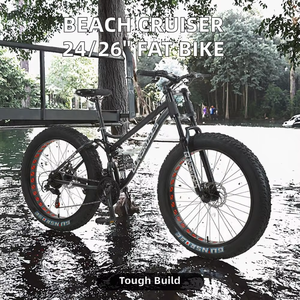 Vélo de montagne personnalisé avec pneus ultra larges pour adultes, jeux de banlieue à grande vitesse avec pédale ordinaire et <span class=keywords><strong>fourche</strong></span> en acier - Product Image 6