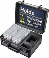 Boîte de rangement pour cartes gradées, Étui de rangement pour cartes à collectionner, Étuis de rangement pour cartes Toploader pour cartes sportives, Étui pour cartes de baseball