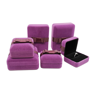 Custom Logo High-End Velvet Small Jewelry Metal Box <b>for</b> Jewelry Luxury - Product Image 1