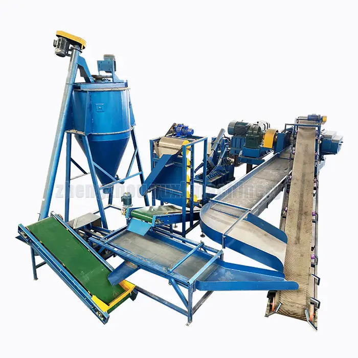 Full Automatic Waste Tires Rubber Granule Powder Make Recycling Machine