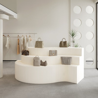 Étagère à grille en bois multicouche légère, comptoir Long Island, armoire de présentation pliable, table de présentation de papier pour exposition, centre commercial, art