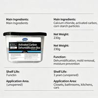 Boîte de déshumidification domestique au charbon actif, déshydratant au chlorure de calcium, absorbant l'humidité et anti-humidité