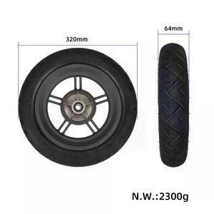 Roue de Scooter <span class=keywords><strong>Xiaomi</strong></span> 5 Plus avec <span class=keywords><strong>pneu</strong></span> sans chambre CST 60/90-8 <span class=keywords><strong>pneu</strong></span> à vide pour Scooter électrique <span class=keywords><strong>Xiaomi</strong></span> 5 Plus roue <span class=keywords><strong>avant</strong></span> de 12 pouces - Product Image 2